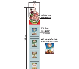 Hanger túi nhựa PVC M1